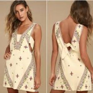 Free people, Never been embroidered mini dress